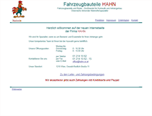 Tablet Screenshot of hahn.co.at